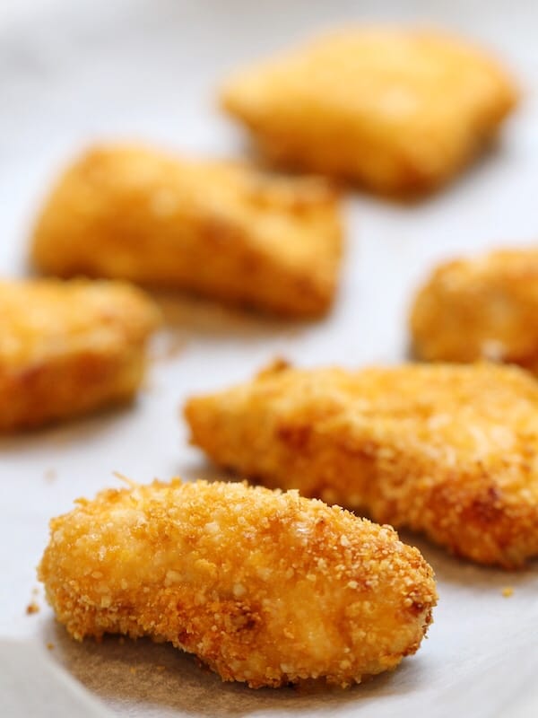 homemade chicken nuggets in the oven