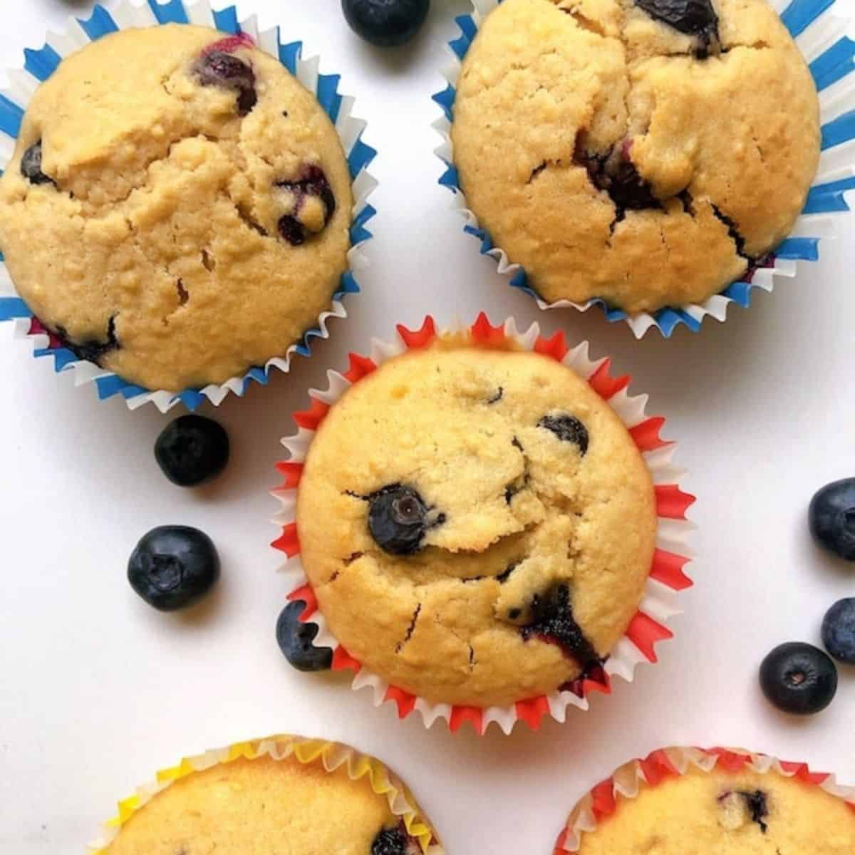 Apple Blueberry Muffins.