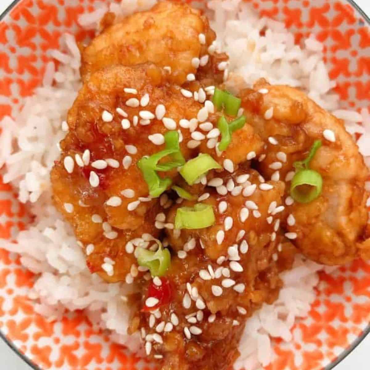 Sticky Sesame Chicken.