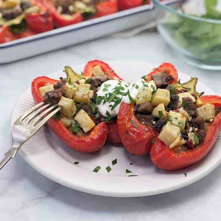 Image for Leftover Lamb Stuffed Peppers