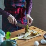 Mom cooking in kitchen