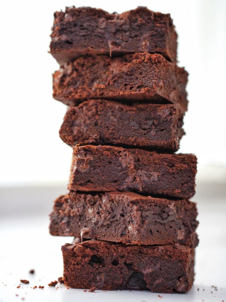Stack of Thermomix brownies