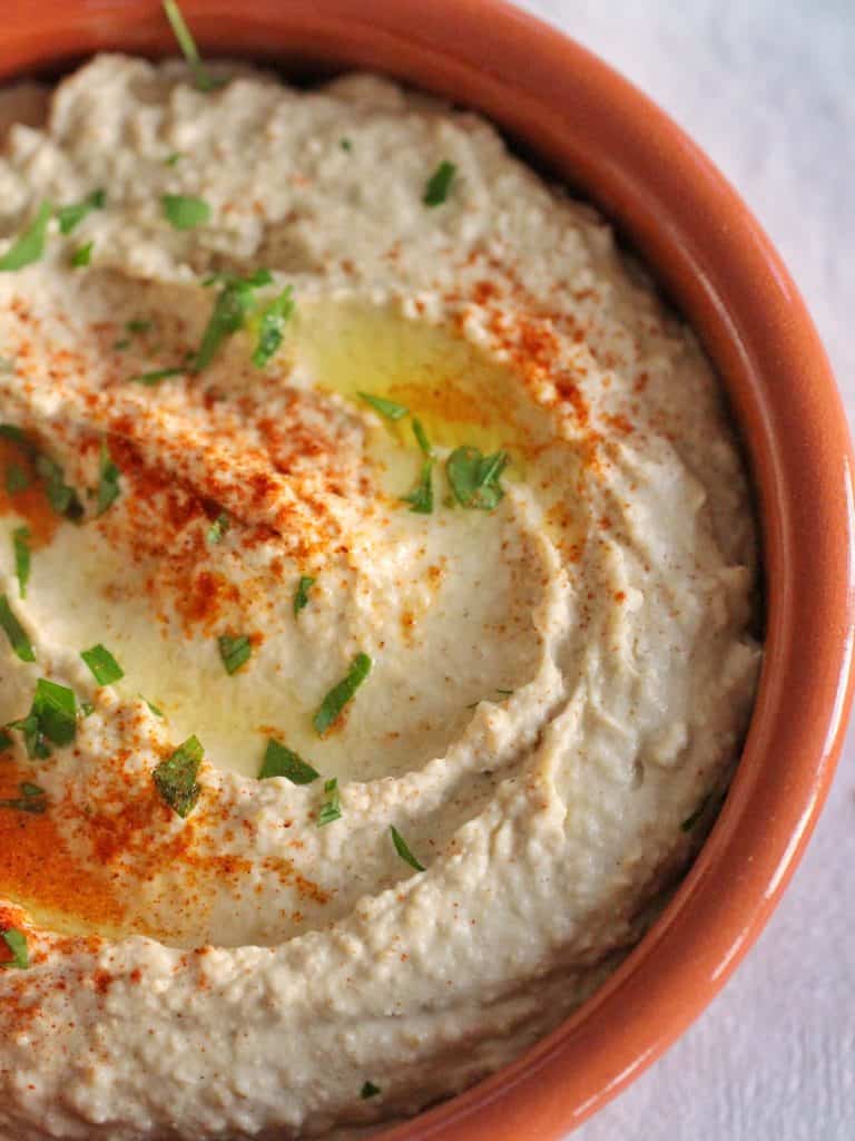 Thermomix Hummus in a bowl