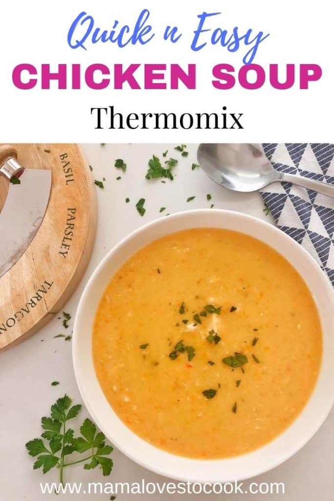 Thermomix Chicken Soup Pinterest pin