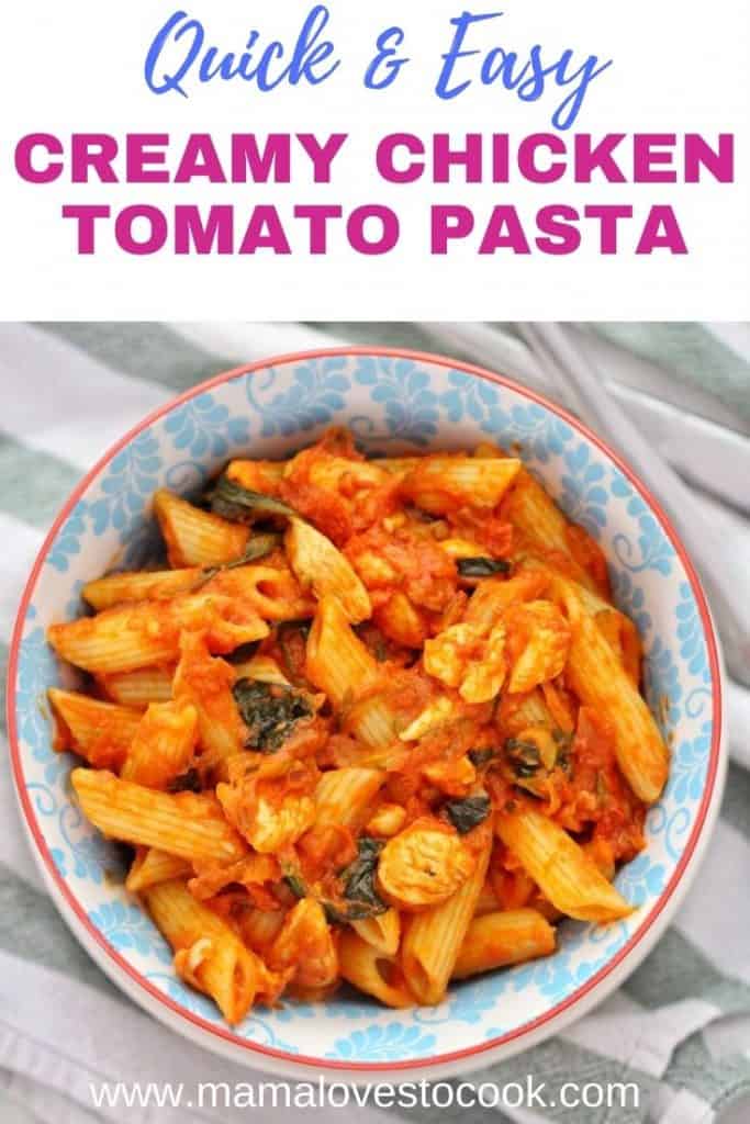 Chicken tomato pasta