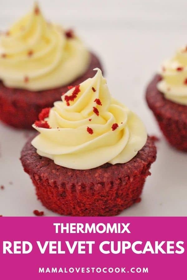Thermomix Red Velvet Cupcake Pinterest pin