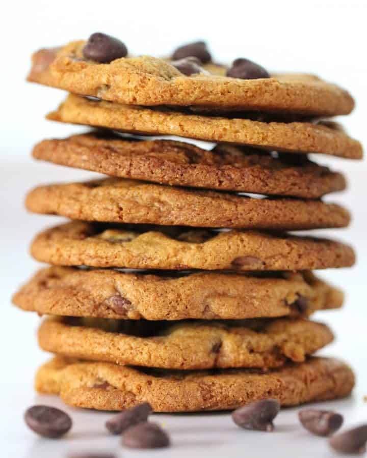 Stack of Thermomix Choc Chip cookies
