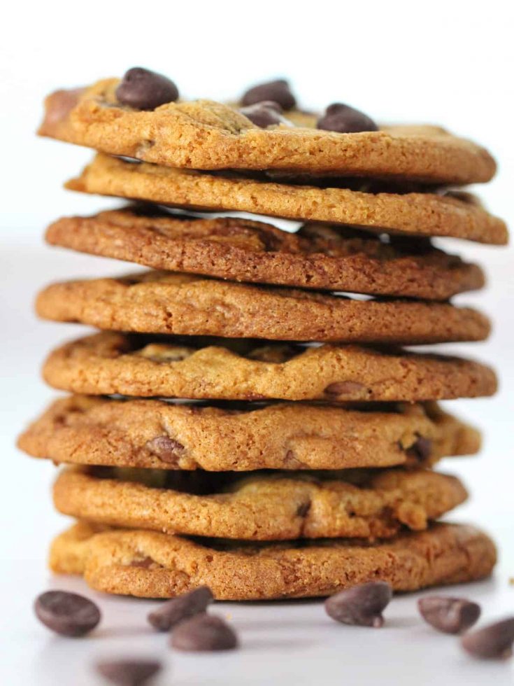 Stack of Thermomix Choc Chip cookies