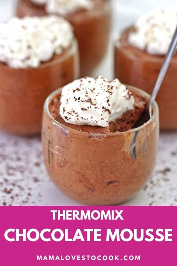 Thermomix Chocolate Mousse pinterest pin
