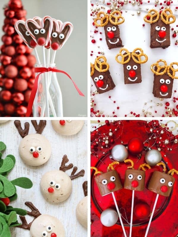 REindeer party treats collage