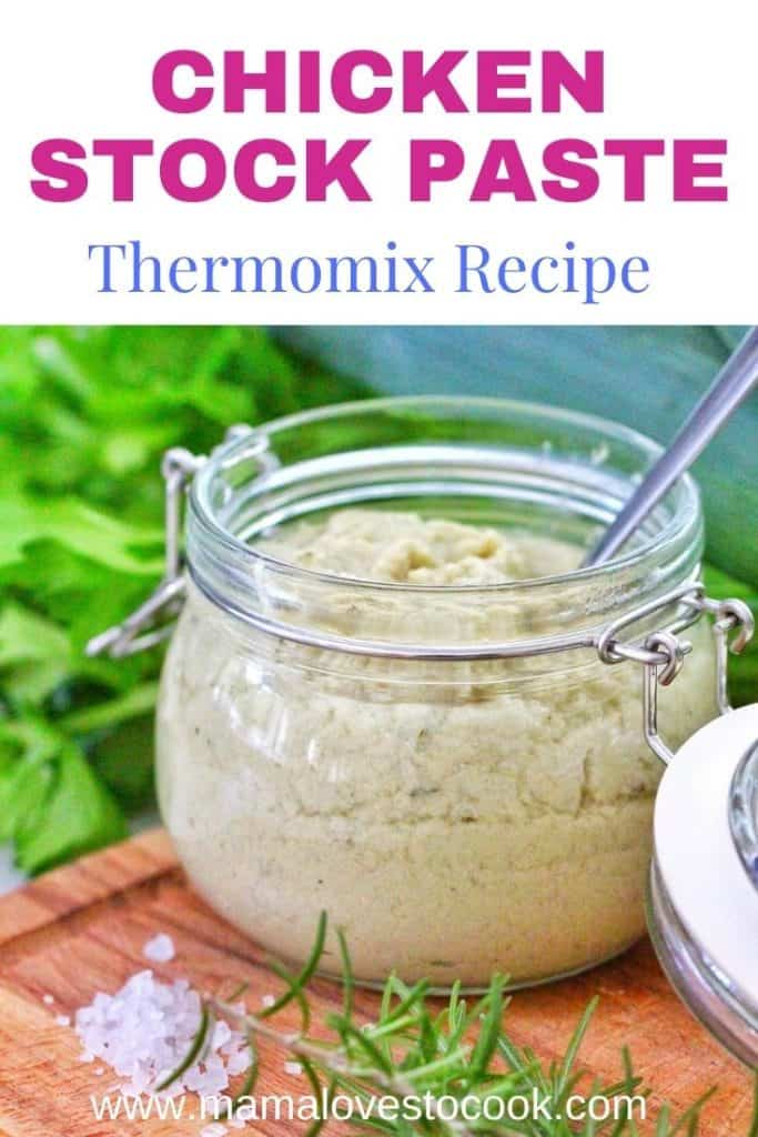 Thermomix Chicken Stock Paste in jar