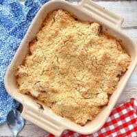 Thermomix Apple Crumble in baking dish
