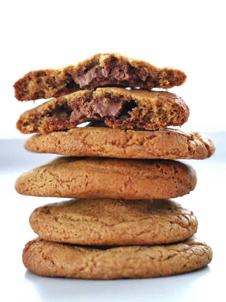 Stack of Thermomix Nutella Cookies