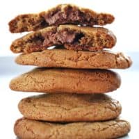 Stack of Thermomix Nutella Cookies