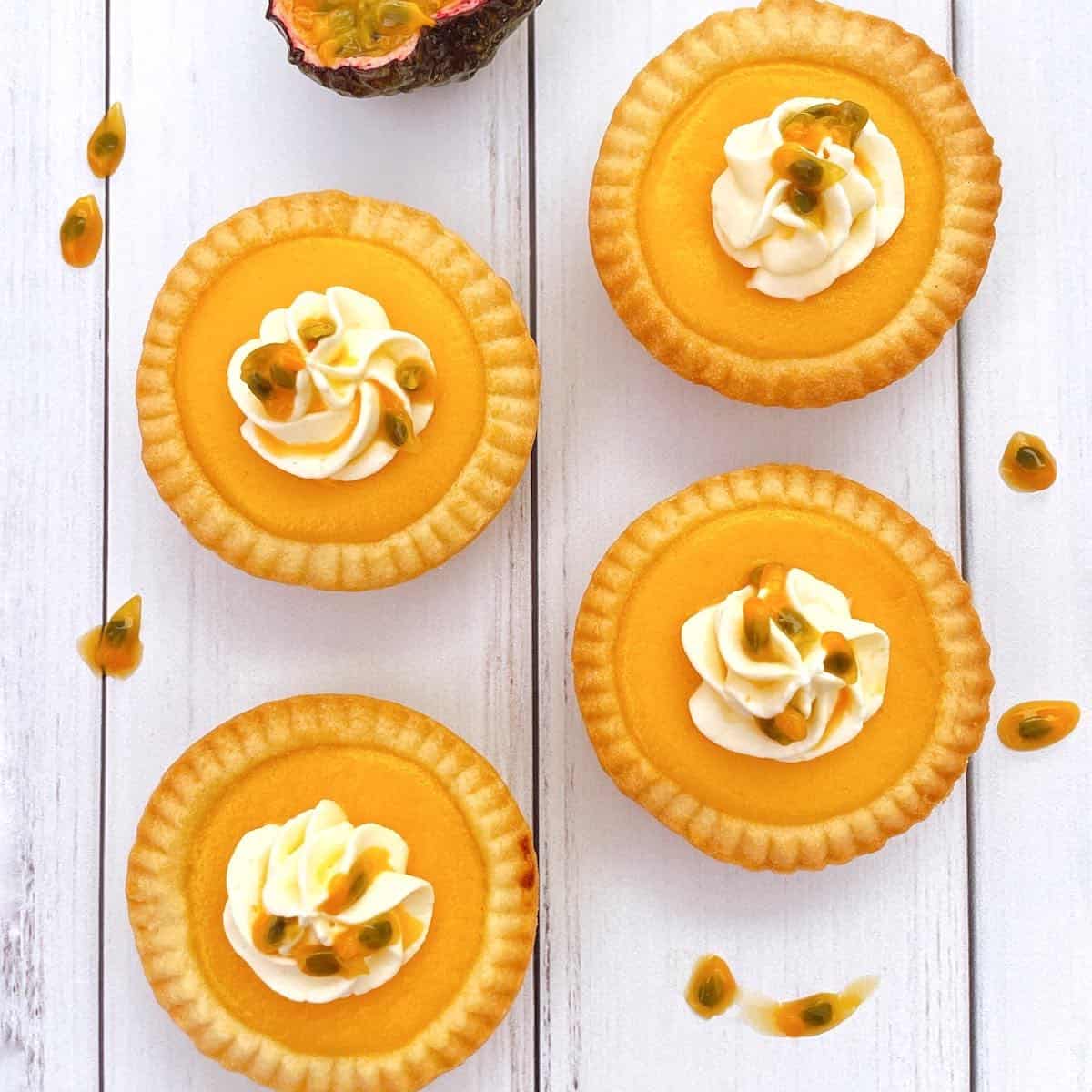 Thermomix Passion fruit tarts