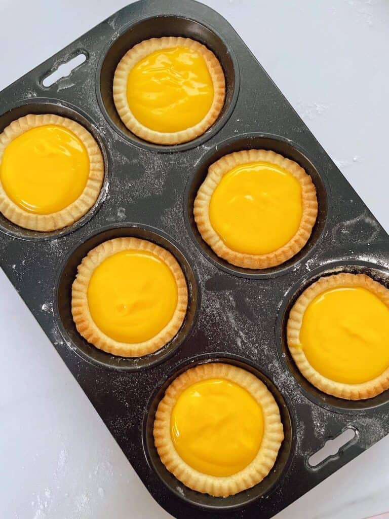Thermomix passion fruit tarts ready for the oven