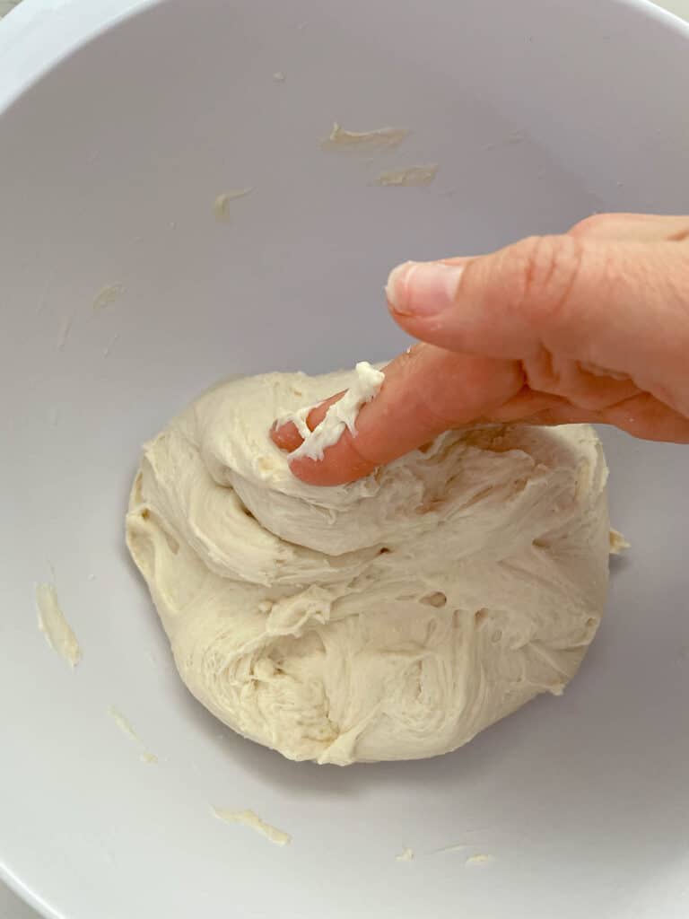 a dough in a bowl