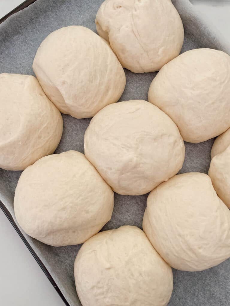 bread dough ready for oven