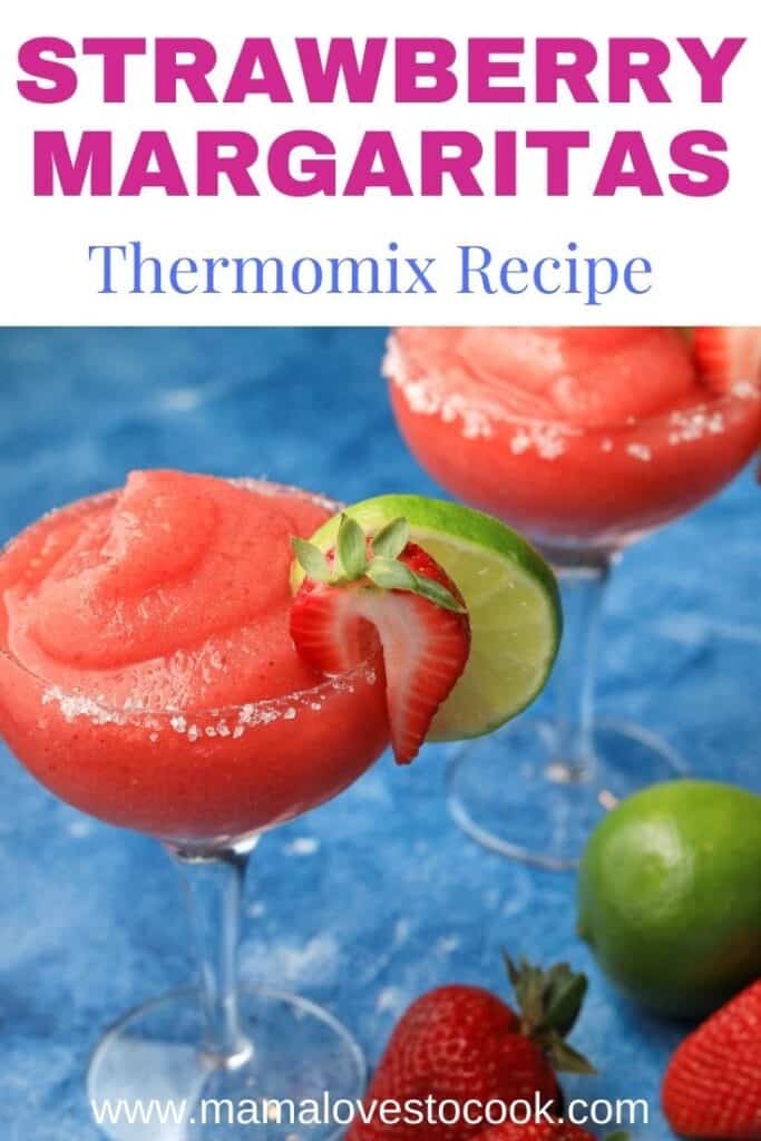 Thermomix Strawberry margarita pinterest pin