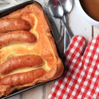 Toad in the Hole on table