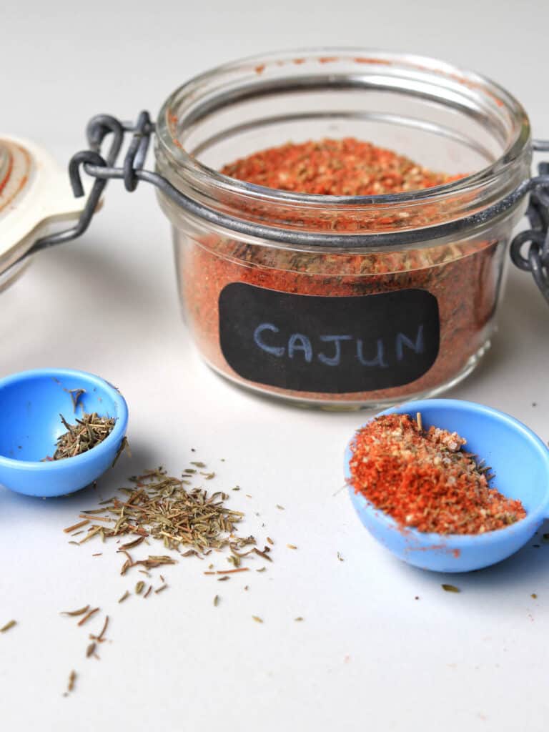 Cajun seasoning in a jar