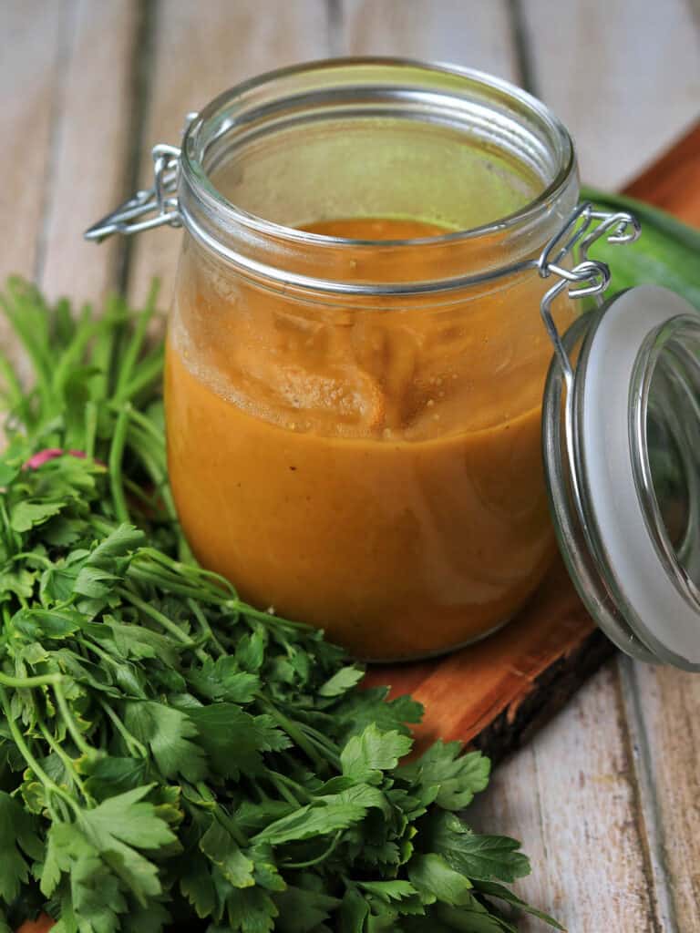 Thermomix veg stock paste in jar