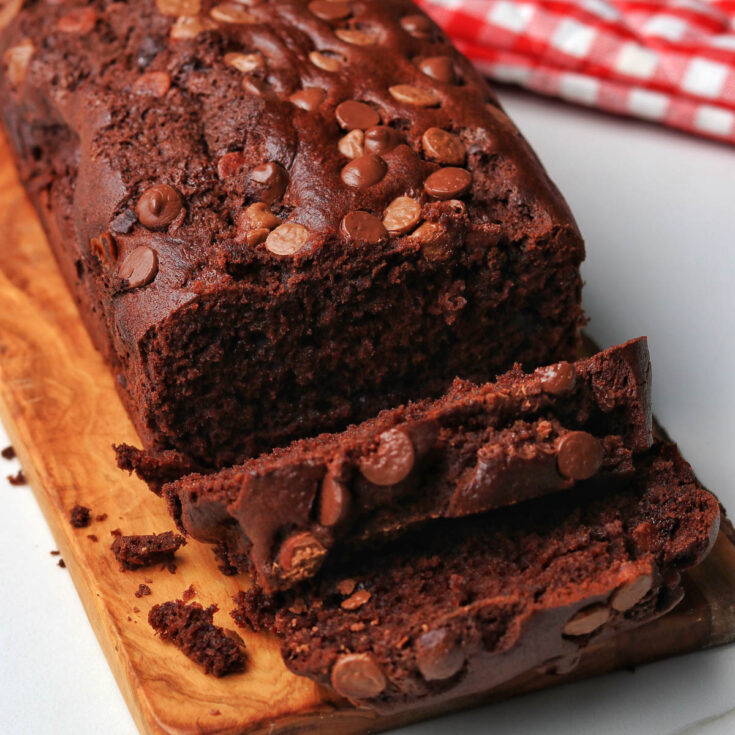 Thermomix Chocolate Banana Bread loaf