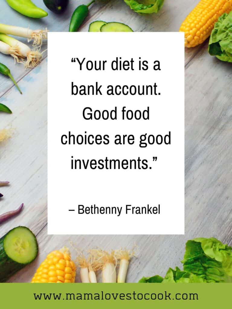 Quote about healthy eating