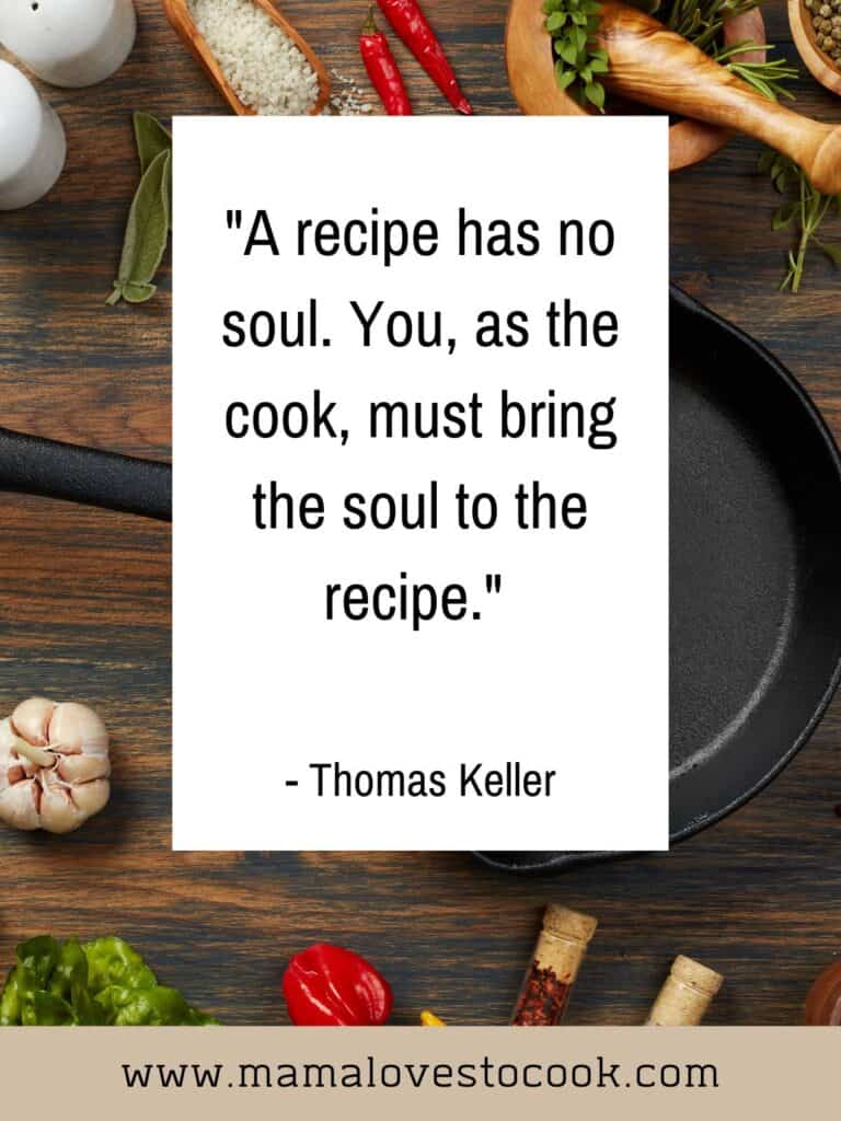 Quote about cooking