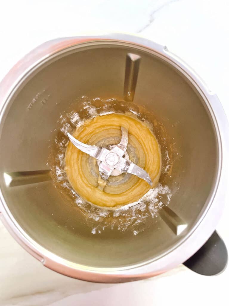 Roux of butter and flour in Thermomix bowl