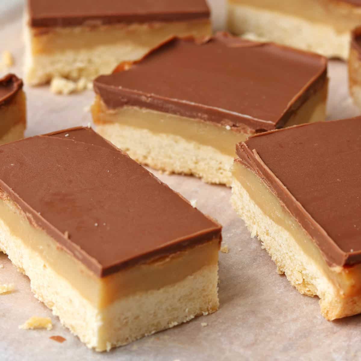 Thermomix Caramel Slices on table