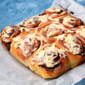 Cinnamon Rolls with cream cheese frosting