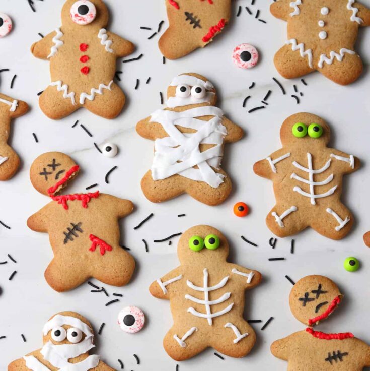 Halloween gingerbread men.