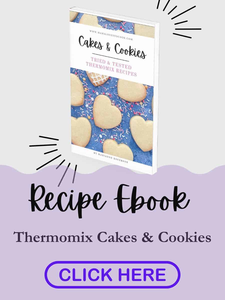 Advert for Thermomix Recipe ebook.