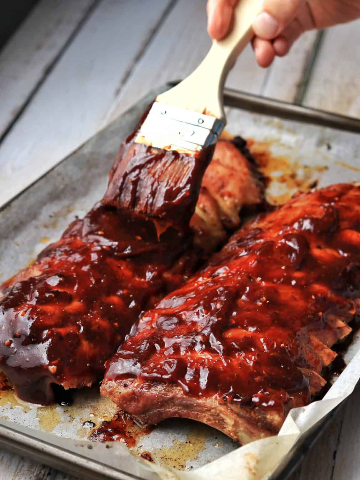 Oven Baked Barbecue Ribs - Mama Loves to Cook