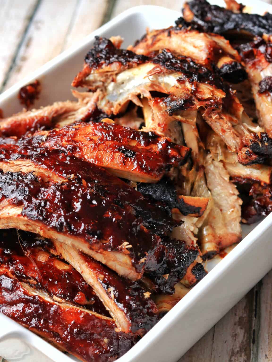 Oven Baked Barbecue Ribs - Mama Loves to Cook