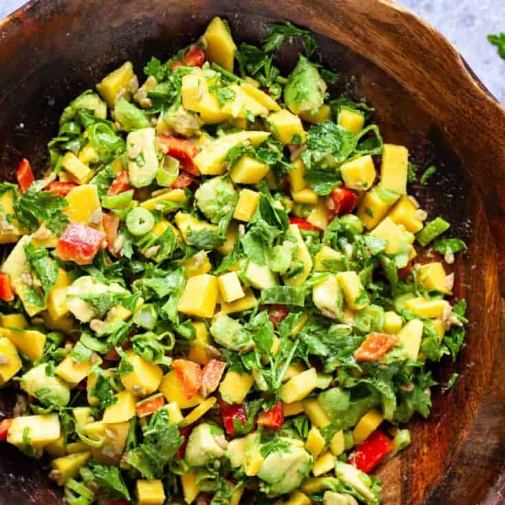 Image for The Best Mango Avocado Salad (Healthy & Nourishing)