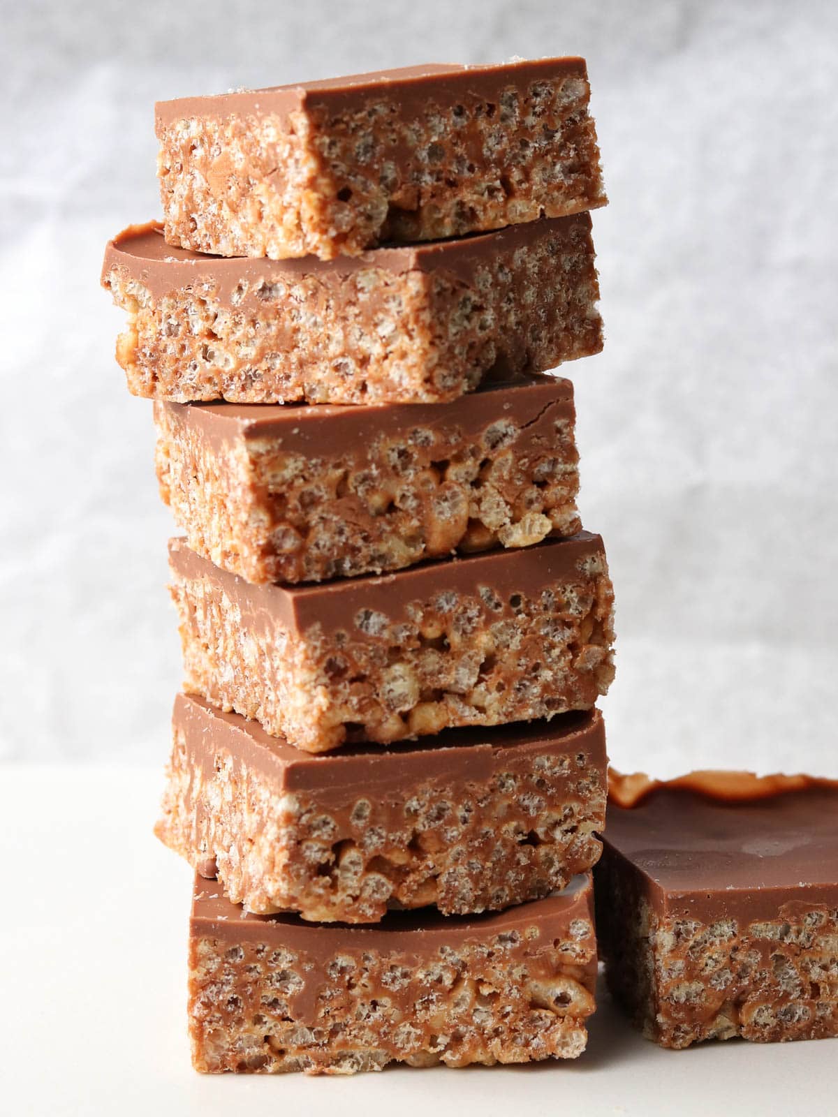 Thermomix Mars Bar Slice stacked.