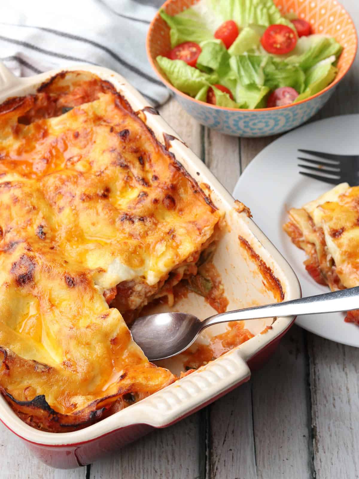 Thermomix vegetable lasagne.